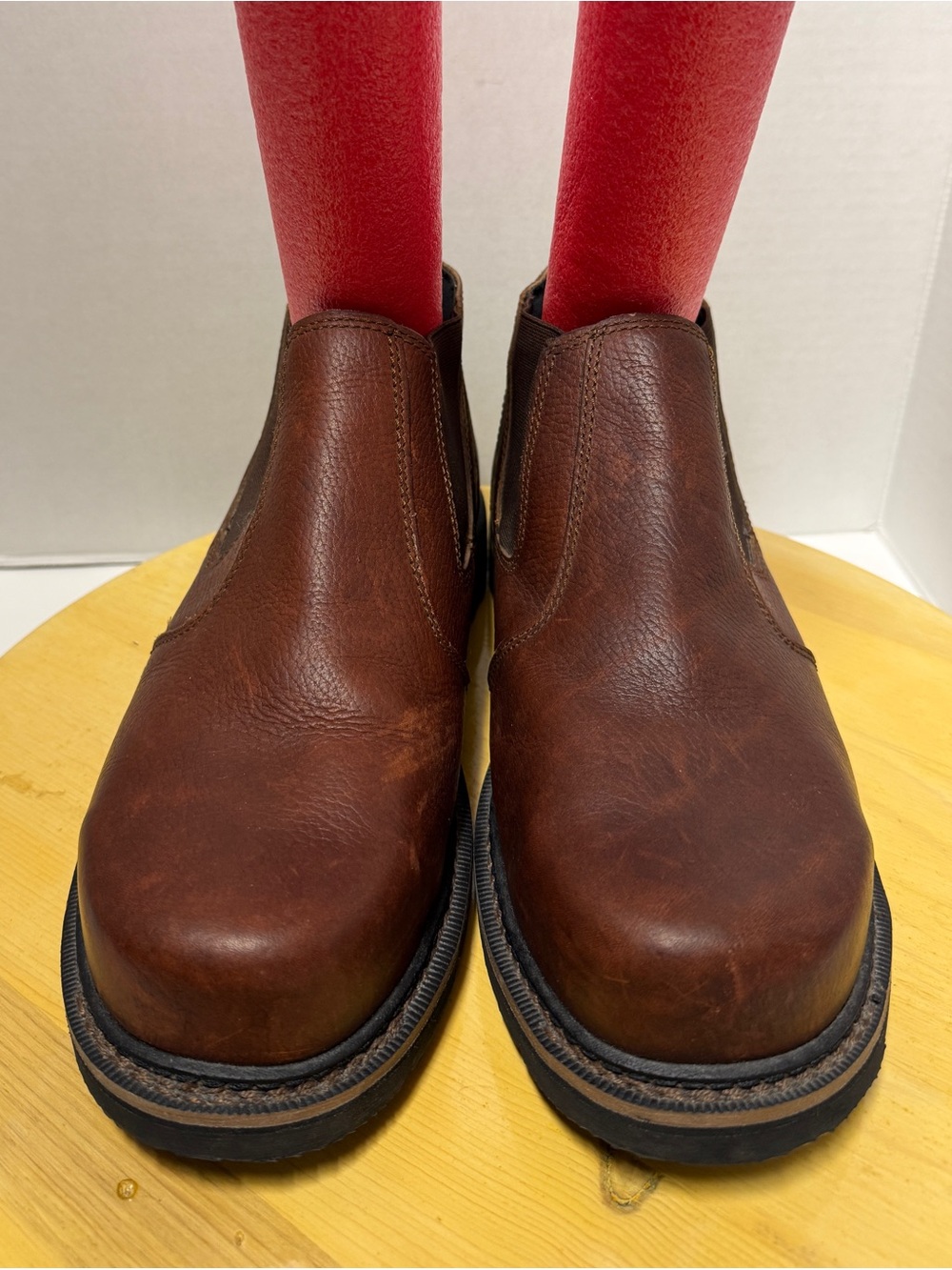Irish Setter Red Wing 83300 Romeo Steel Toe Leather Slip On Utility Work Boots